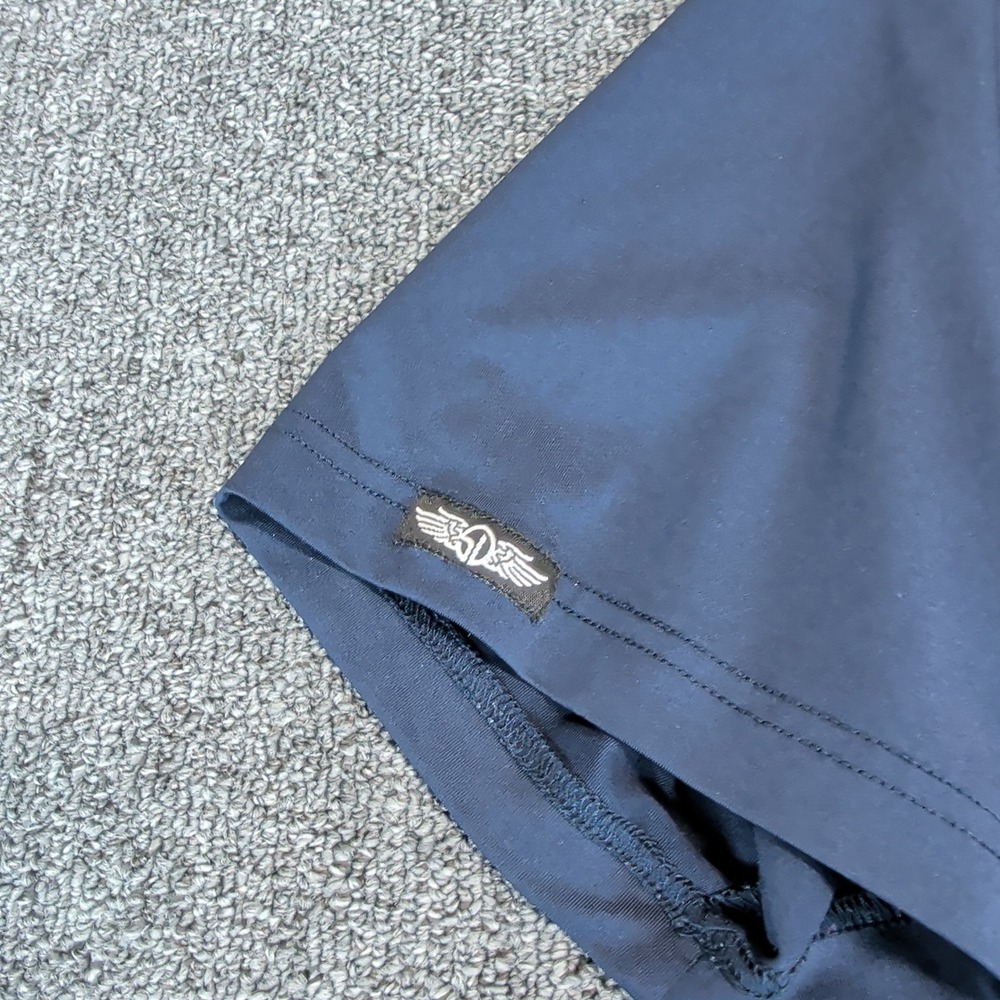 Straight Down Performance Golf Polo Men LG Navy Blue Polyester Spandex Stretch - Picture 4 of 10